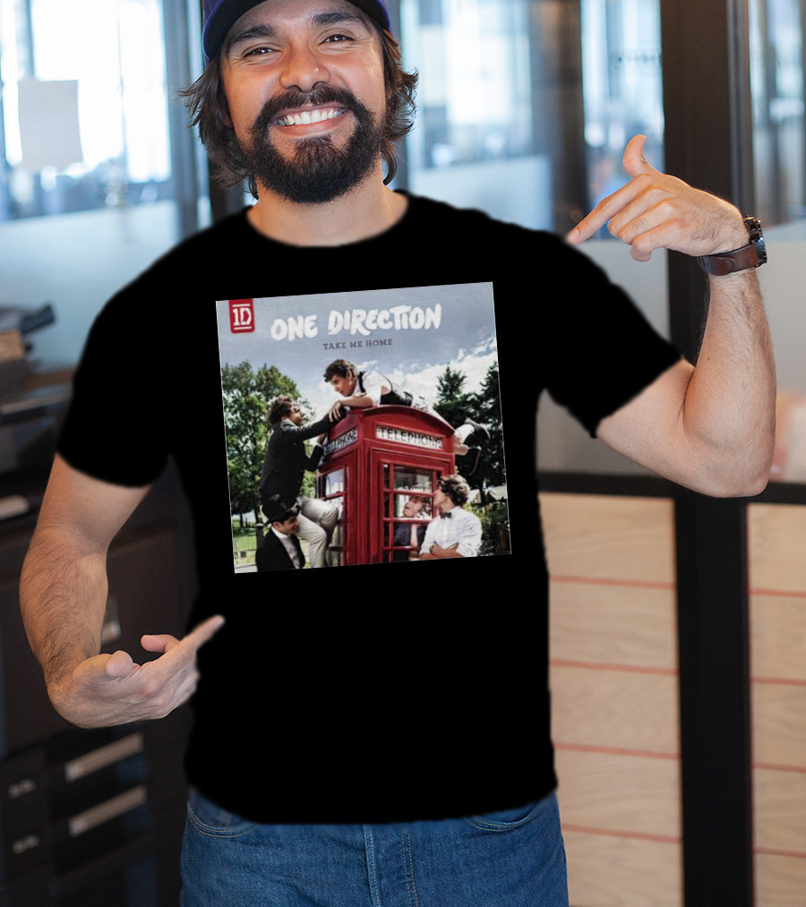 One Direction Take Me Home Red Telephone Booth Scene T-Shirt