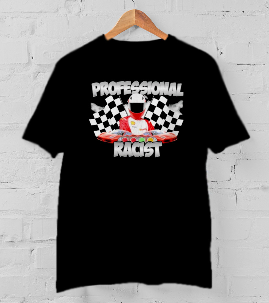 Professional Racer Car And Flag Racing T-Shirt