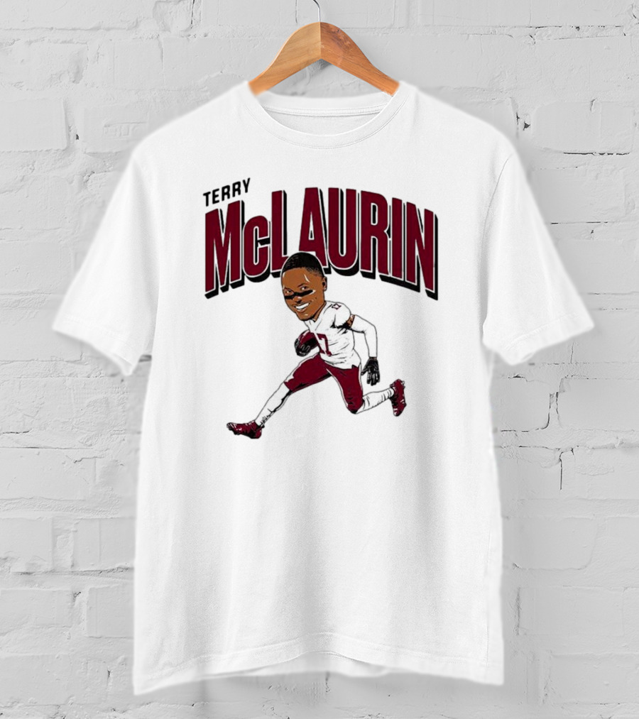 Terry McLaurin 17 Football Player Caricature T-Shirt