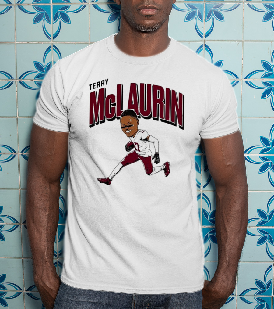 Terry McLaurin 17 Football Player Caricature T-Shirt