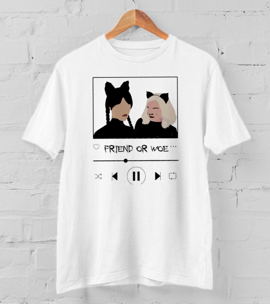Friend Or Woe Wednesday And Enid Sinclair Track T-Shirt