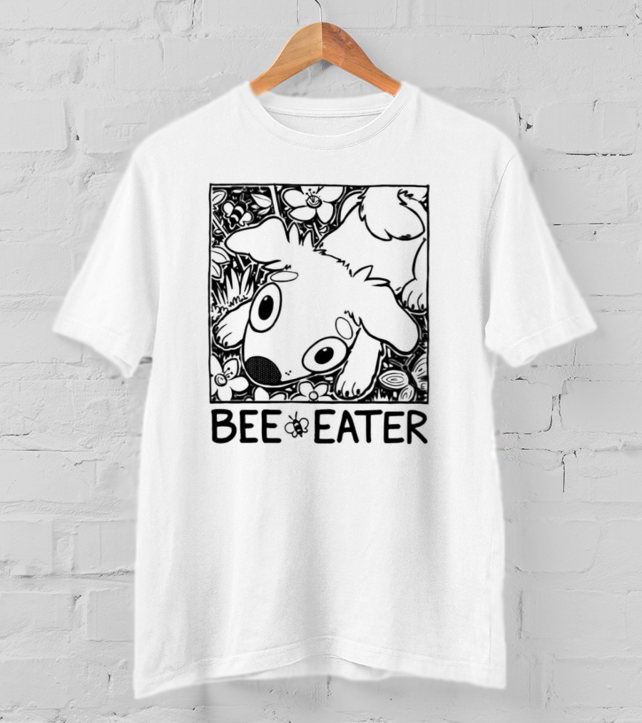 Bee Eater Puppy In Flower Garden T-Shirt