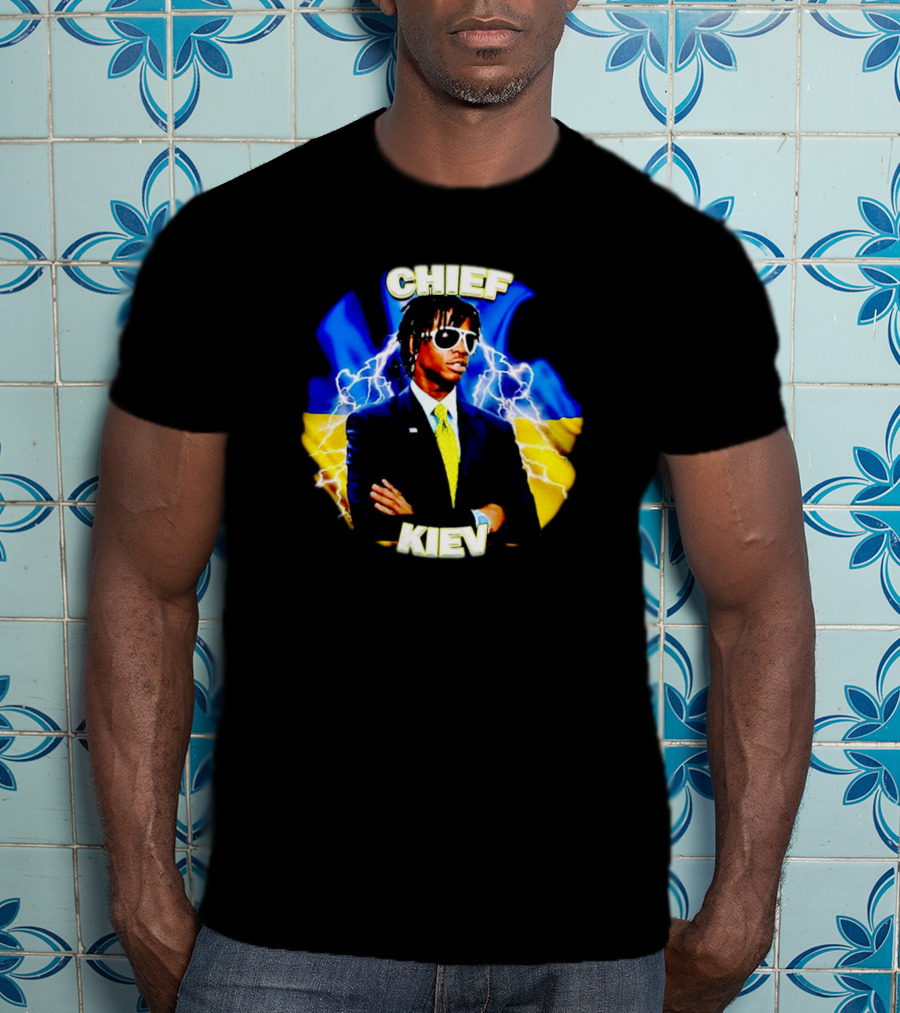 Chief Kiev Lightning Suit And Sunglasses T-Shirt