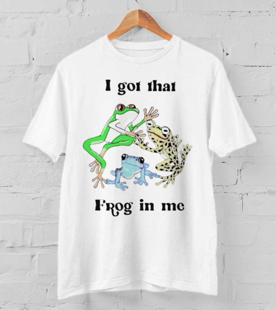 I Got That Frog In Me Vibrant Colorful Trio T-Shirt