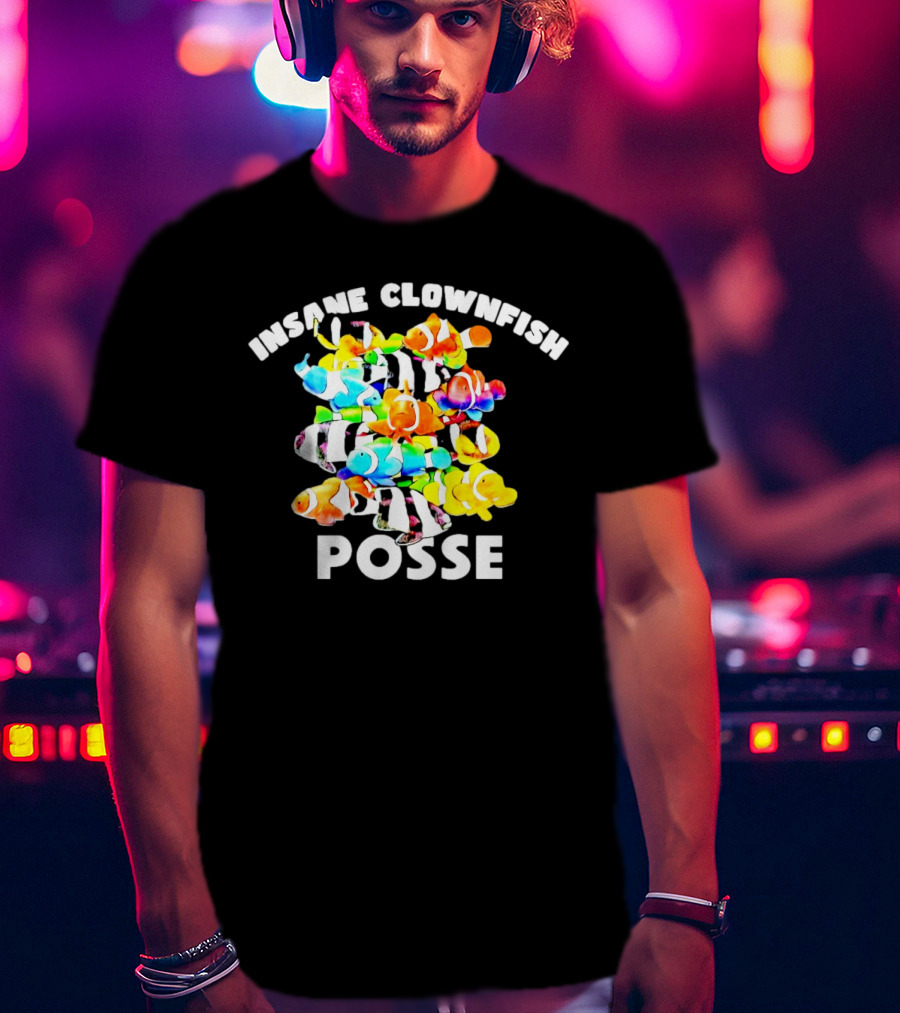 Insane Clownfish Posse Colorful Group T-Shirt