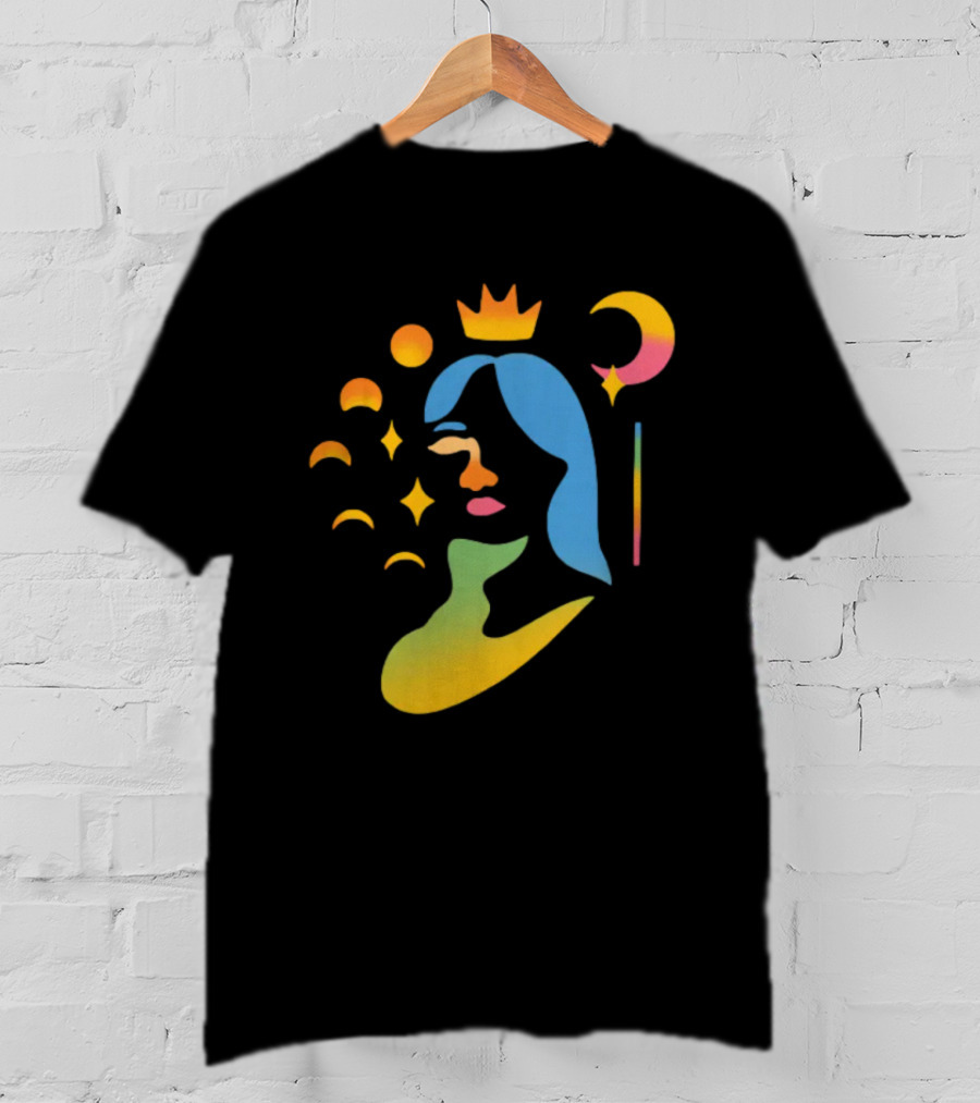 Mxmtoon Gradient Crown Moon Stars T-Shirt