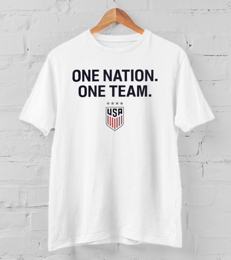 One Nation One Team USA Soccer Crest T-Shirt