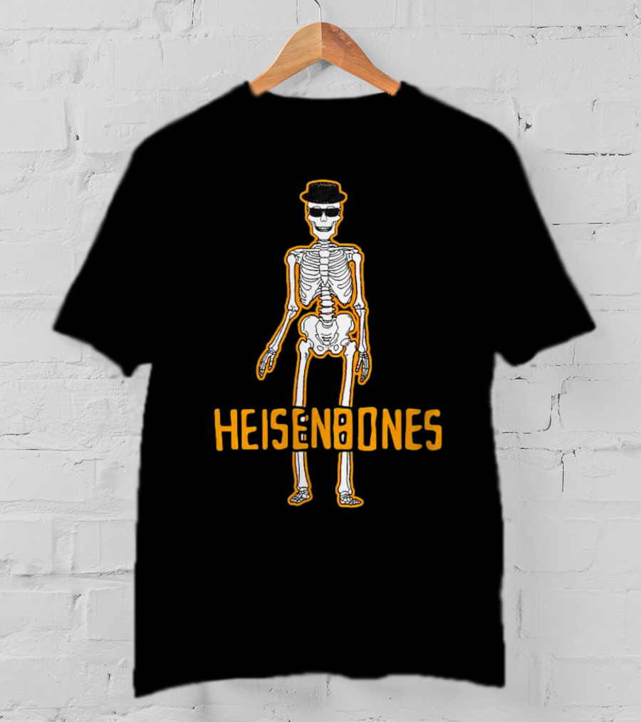 Heisenbones Skeleton With Hat And Sunglasses T-Shirt