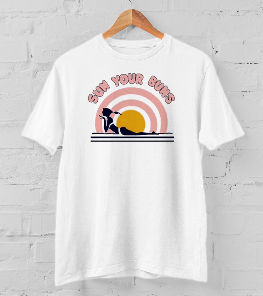 Sun Your Buns Retro Florida Beach Vibes T-Shirt