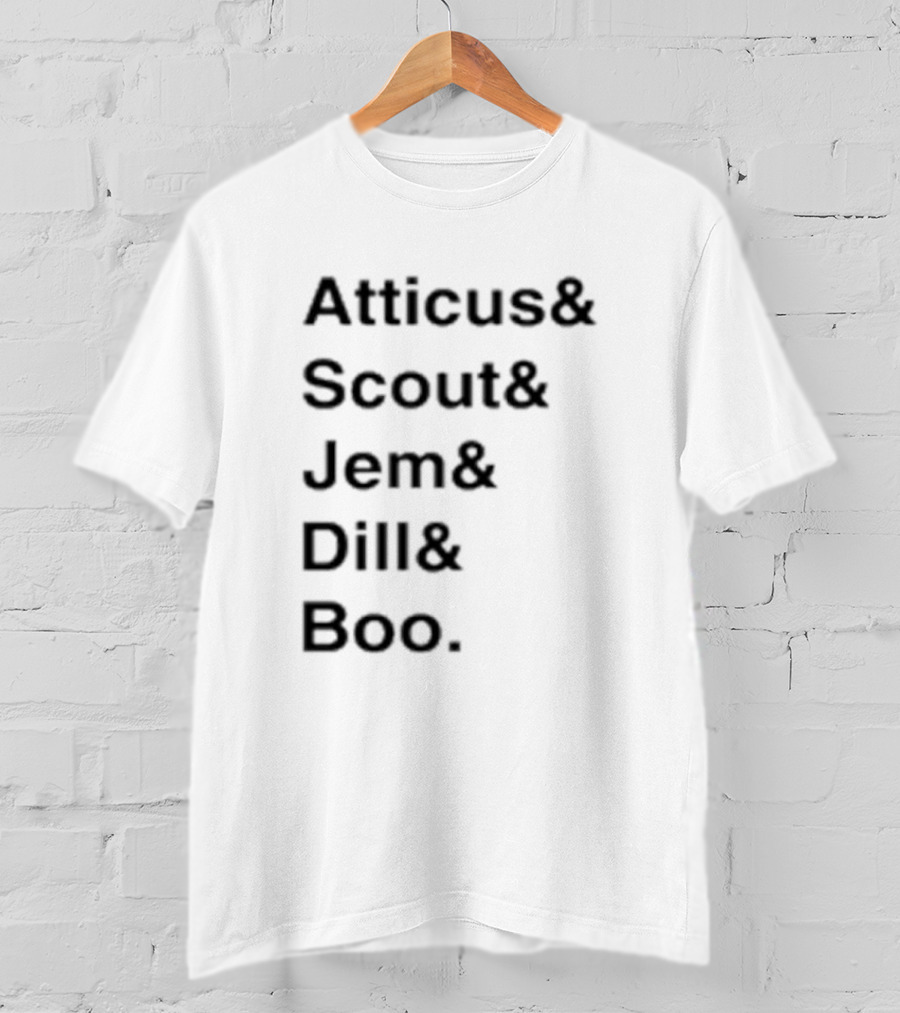 Atticus Scout Jem Dill Boo To Kill A Mockingbird Characters T-Shirt