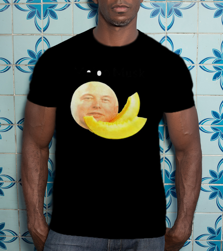 Melon Musk Canary Musk Face With Melon Slice T-Shirt