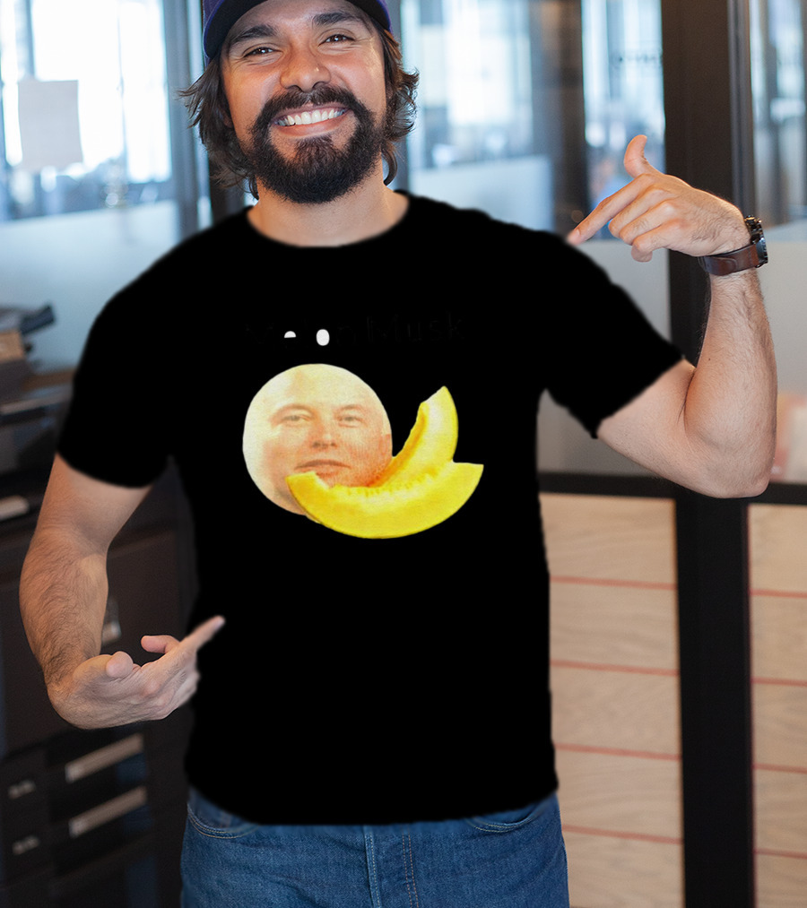 Melon Musk Canary Musk Face With Melon Slice T-Shirt