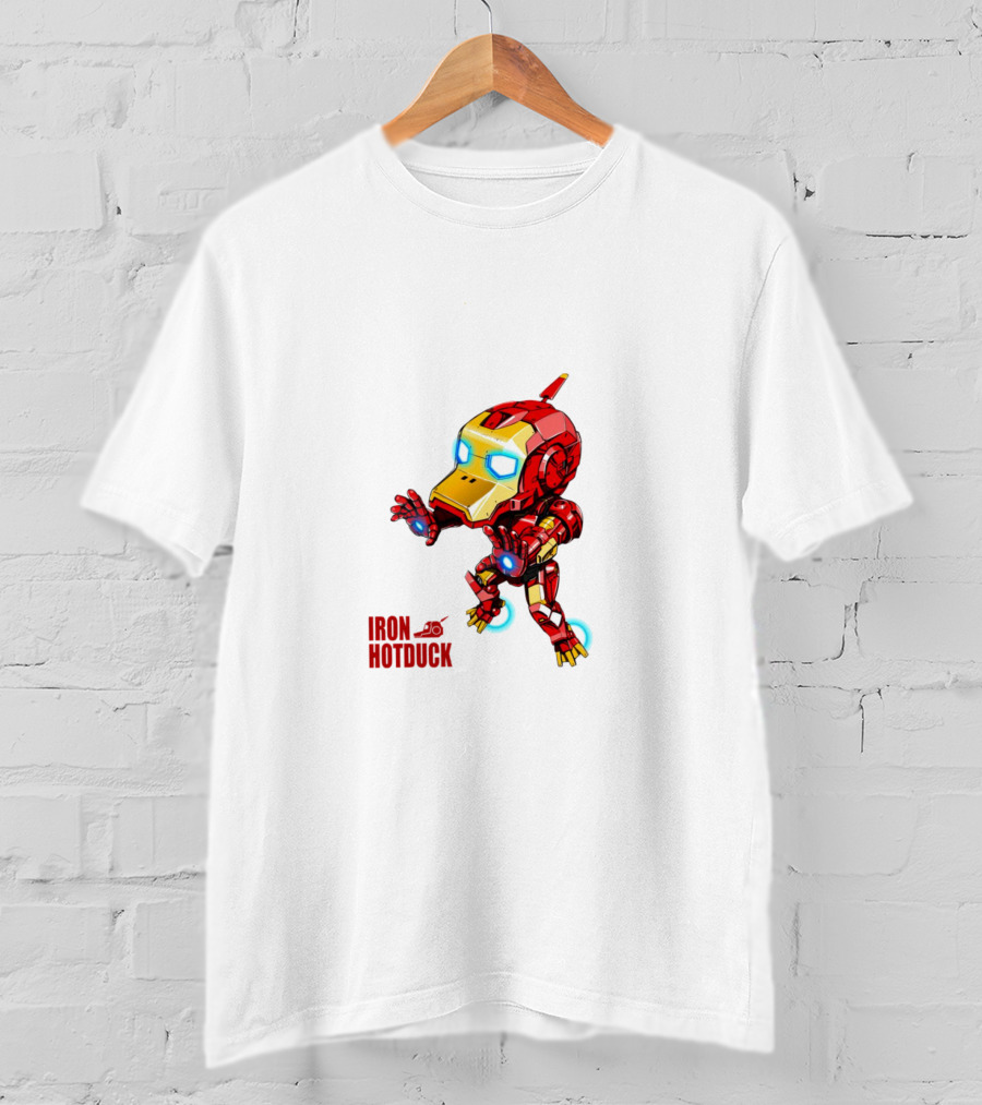 Iron Hotduck Character Robot Duck Suit T-Shirt
