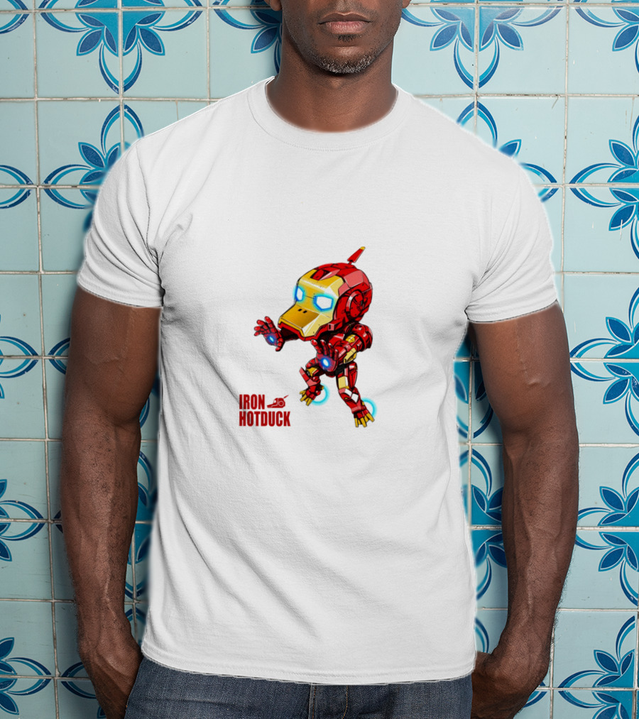 Iron Hotduck Character Robot Duck Suit T-Shirt