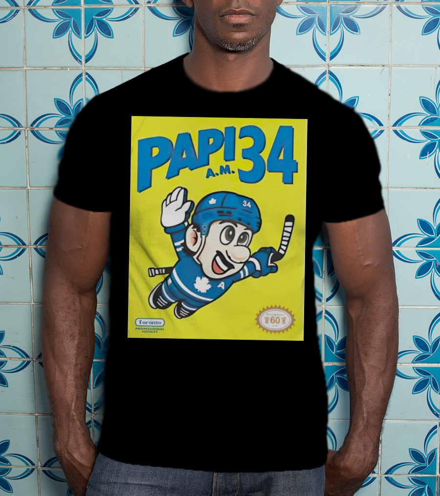 Toronto Maple Leafs Papi 34 A.M. Hockey Toronto Professional Hockey T-Shirt