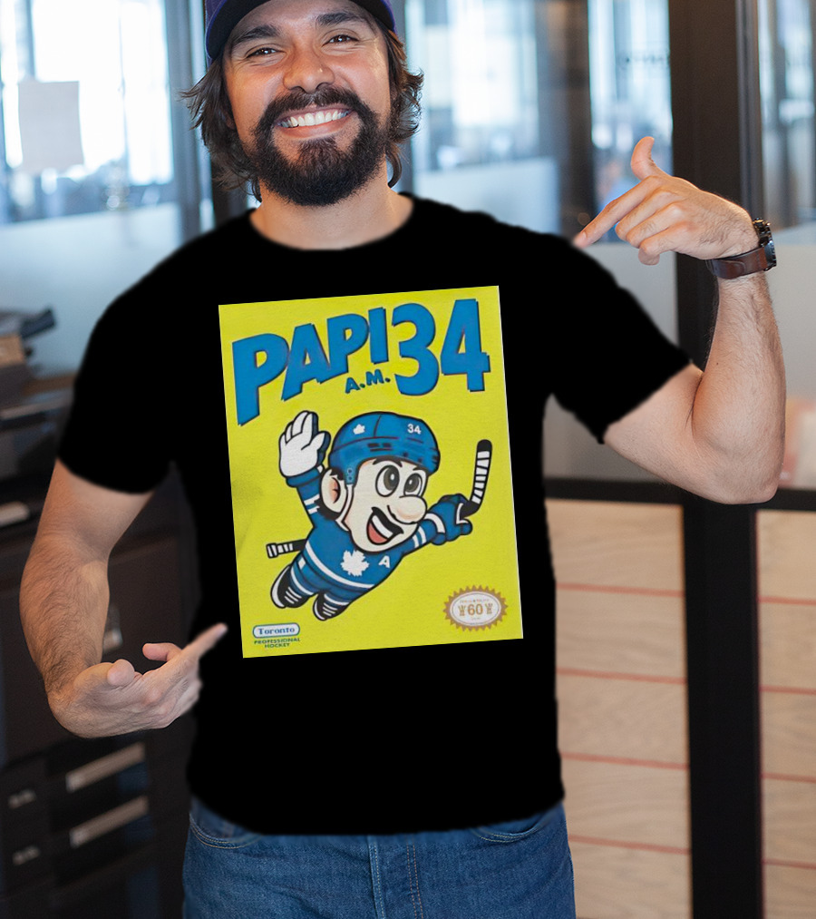 Toronto Maple Leafs Papi 34 A.M. Hockey Toronto Professional Hockey T-Shirt