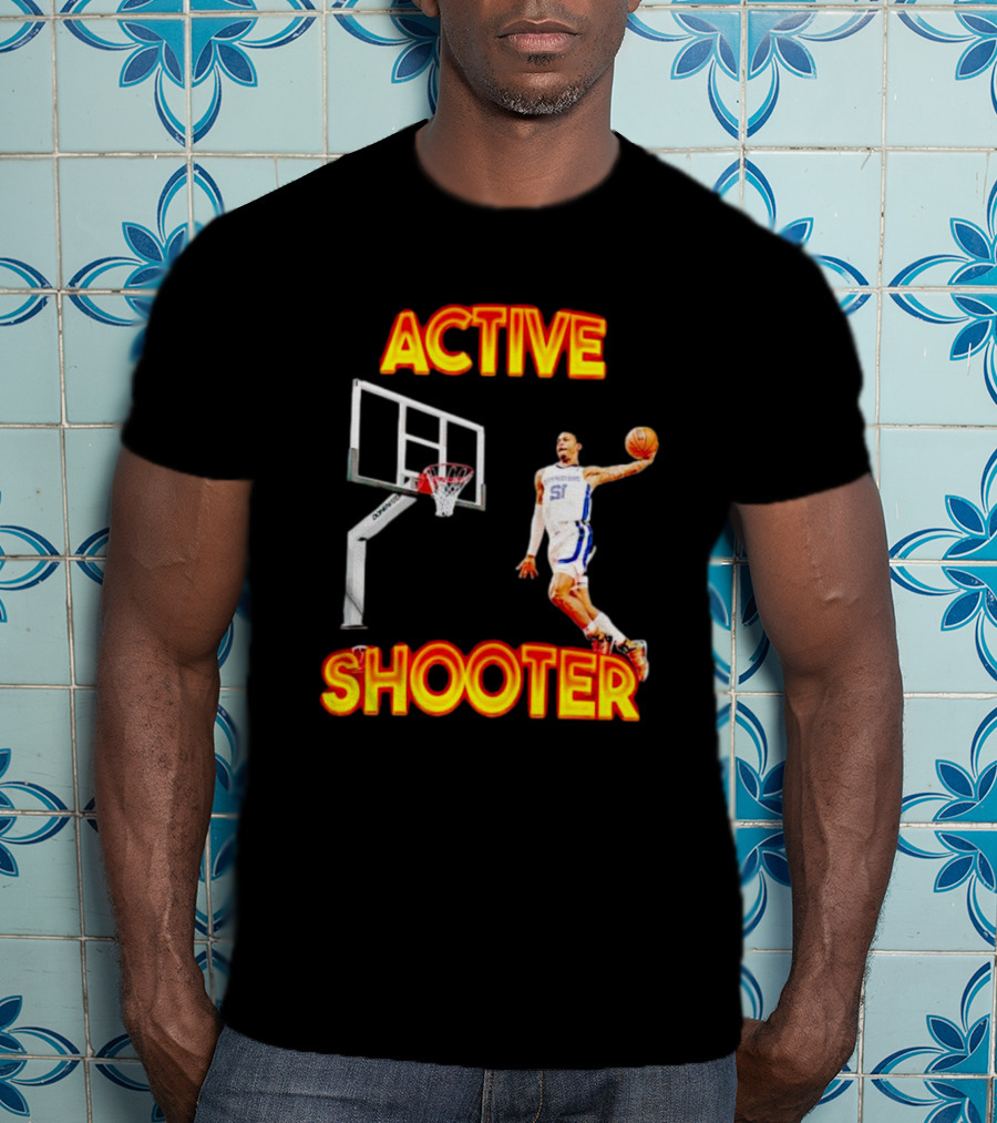 ACTIVE SHOOTER Basketball Dunk Player 51 T-Shirt