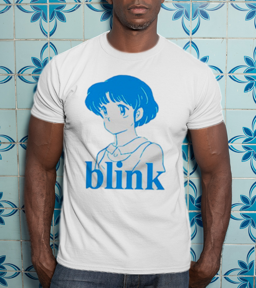 Blink Anime Girl Blue T-Shirt