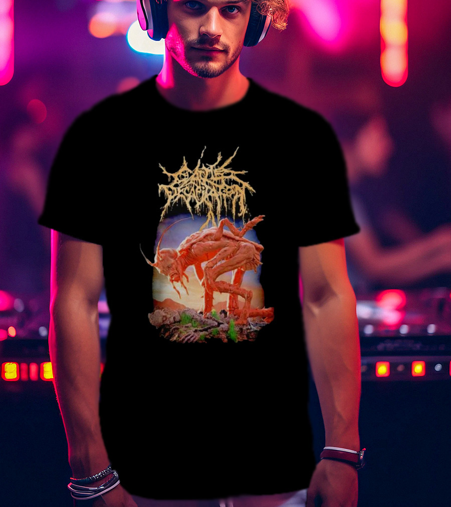 Cattle Decapitation Terrasite Alien Insect Creature Surreal Landscape T-Shirt