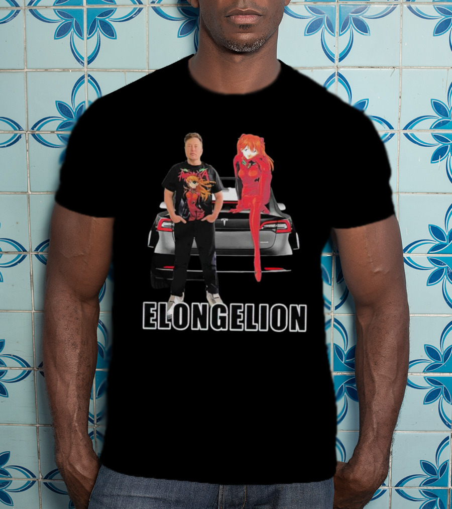 Elongelion Elon Musk Asuka Tesla Crossover T-Shirt