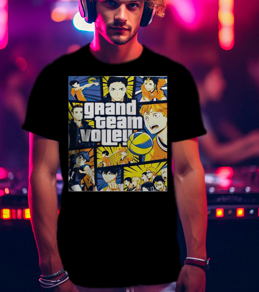 Grand Team Volley Anime Volleyball Characters T-Shirt