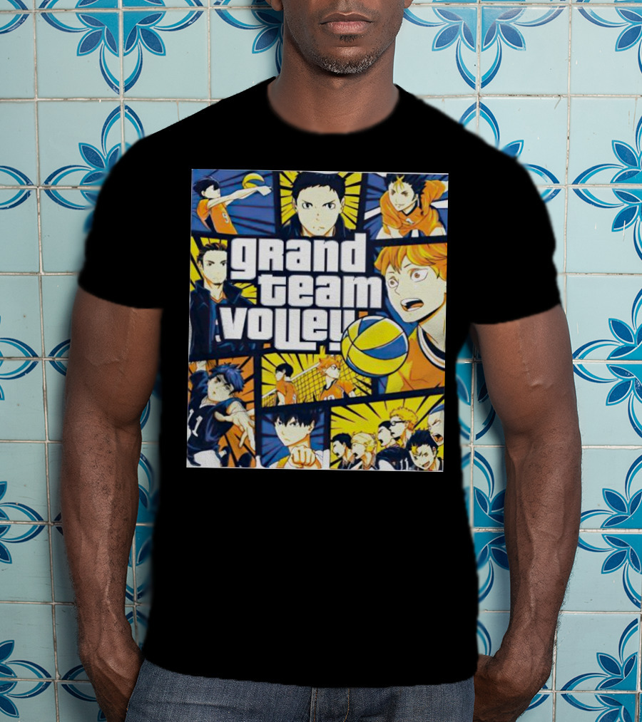 Grand Team Volley Anime Volleyball Characters T-Shirt