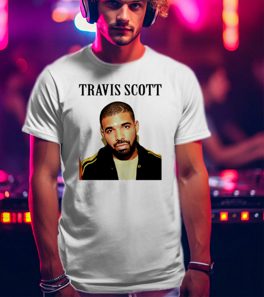 Travis Scott Drake Meme Optical Illusion T-Shirt