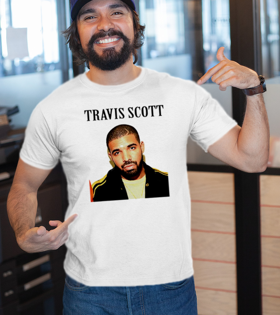 Travis Scott Drake Meme Optical Illusion T-Shirt