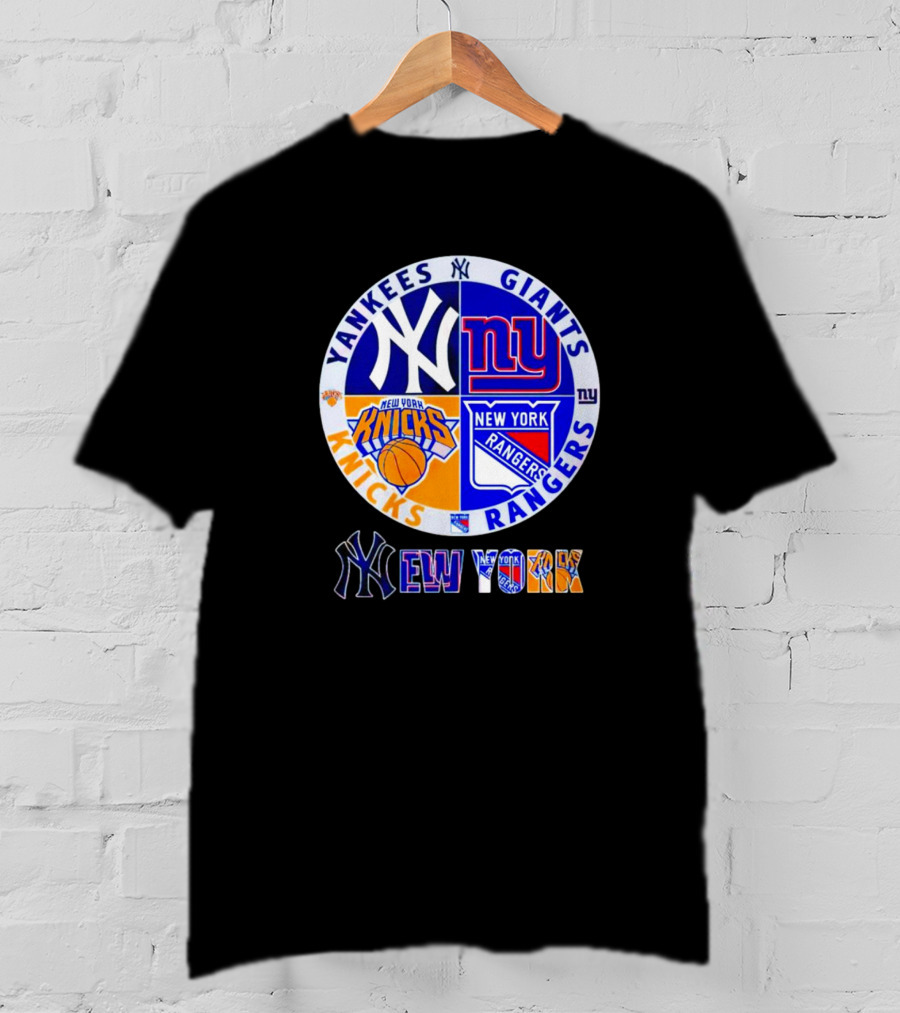 Yankees Giants Knicks Rangers New York T-Shirt