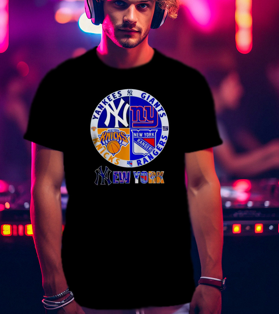 Yankees Giants Knicks Rangers New York T-Shirt