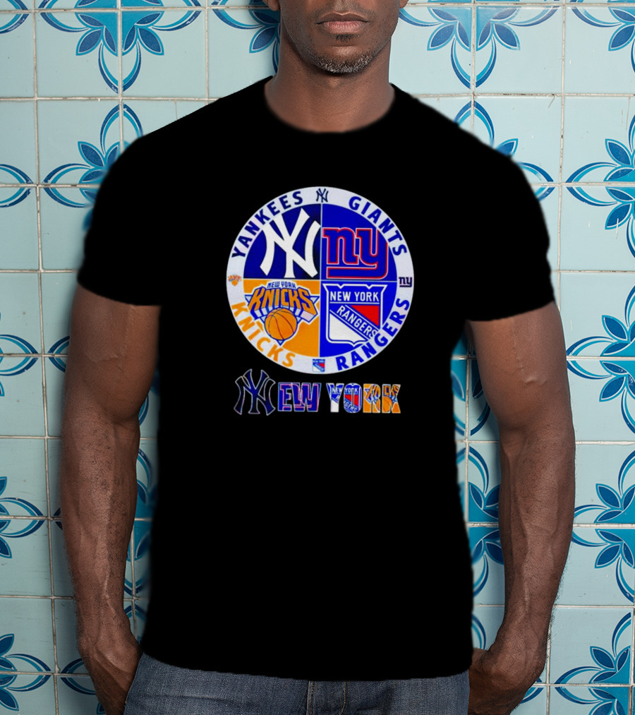 Yankees Giants Knicks Rangers New York T-Shirt