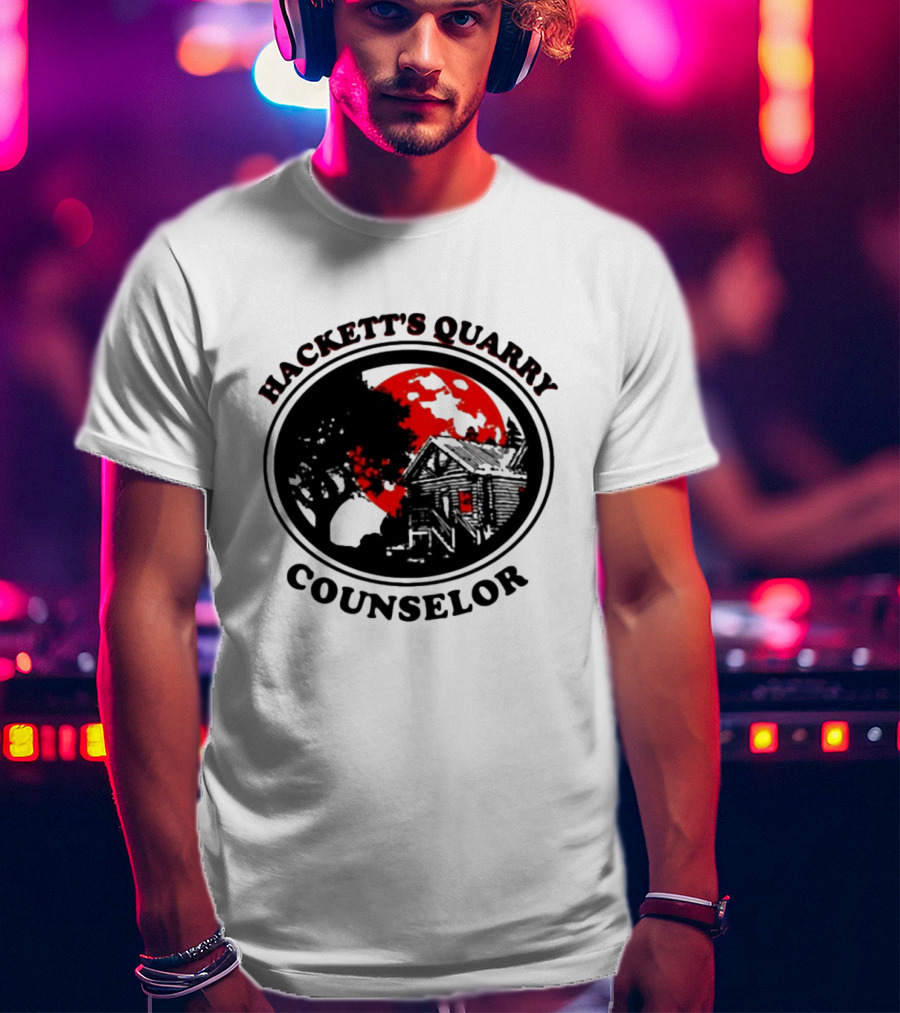 Hackett's Quarry Counselor Cabin Red Moon Forest T-Shirt