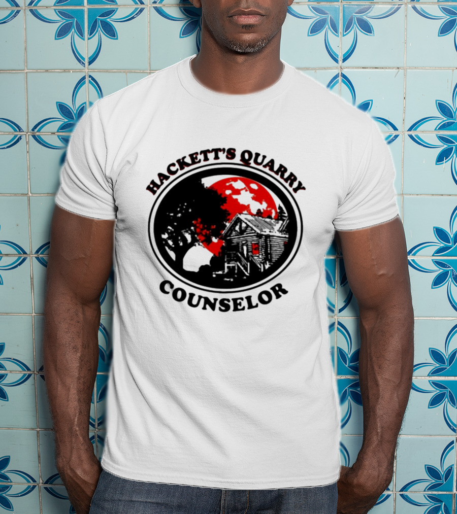 Hackett's Quarry Counselor Cabin Red Moon Forest T-Shirt