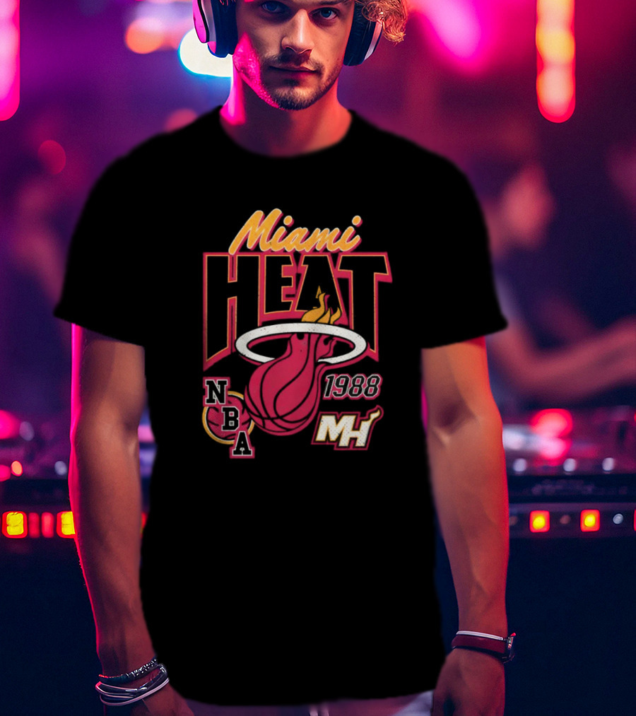 Miami Heat 1988 NBA MH Vintage Retro T-Shirt
