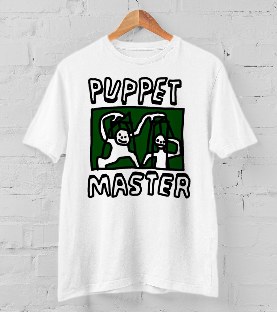 Puppet Master Playful Figures In Green Background T-Shirt