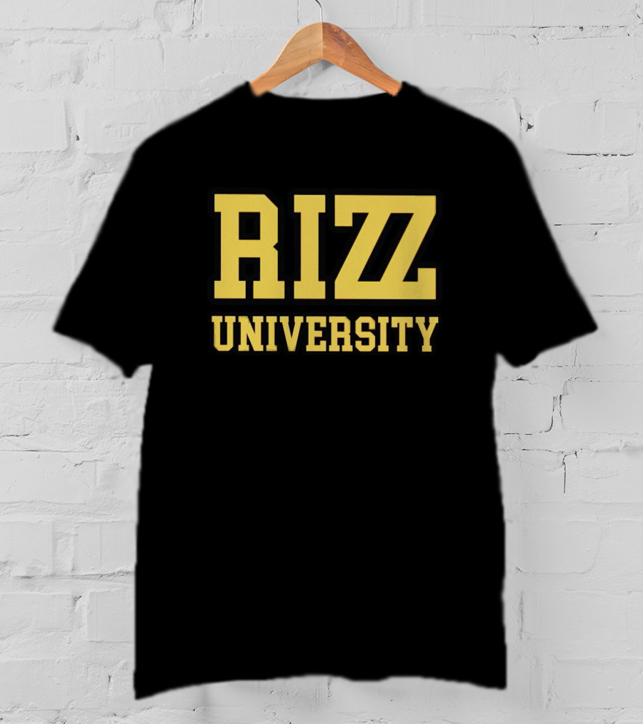 Rizz University Classic Collegiate Font T-Shirt