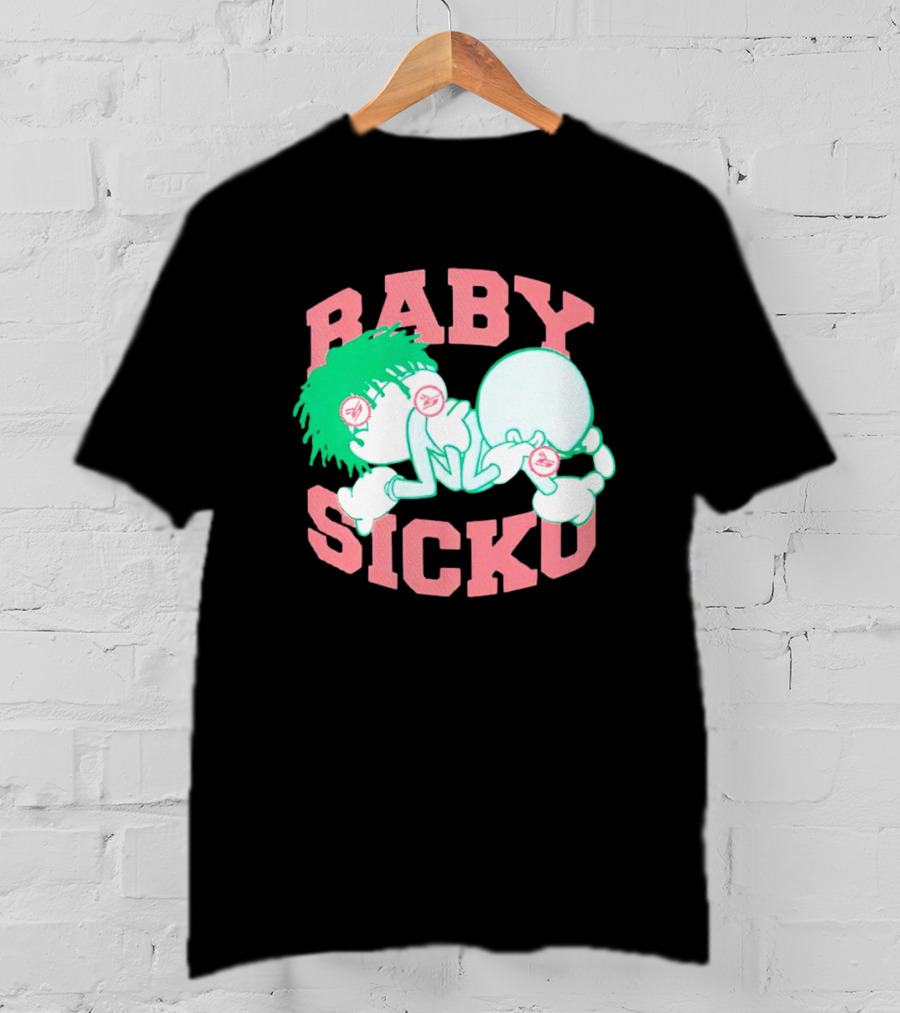 Baby Sicko Retro Cartoon Style Neon Elements T-Shirt