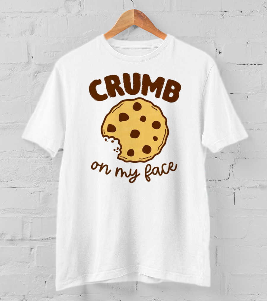 CRUMB Cookie On My Face Chocolate Chip Bite T-Shirt