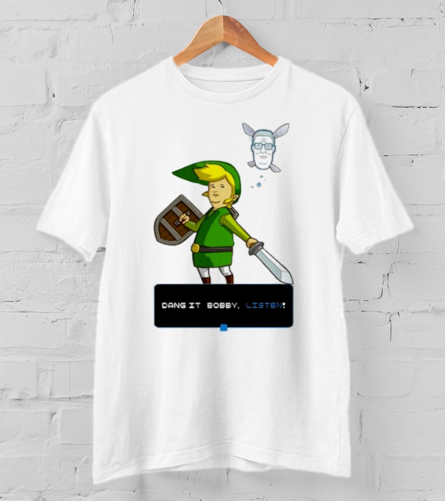 Dang It Bobby Listen Link Parody Navi Crossover T-Shirt