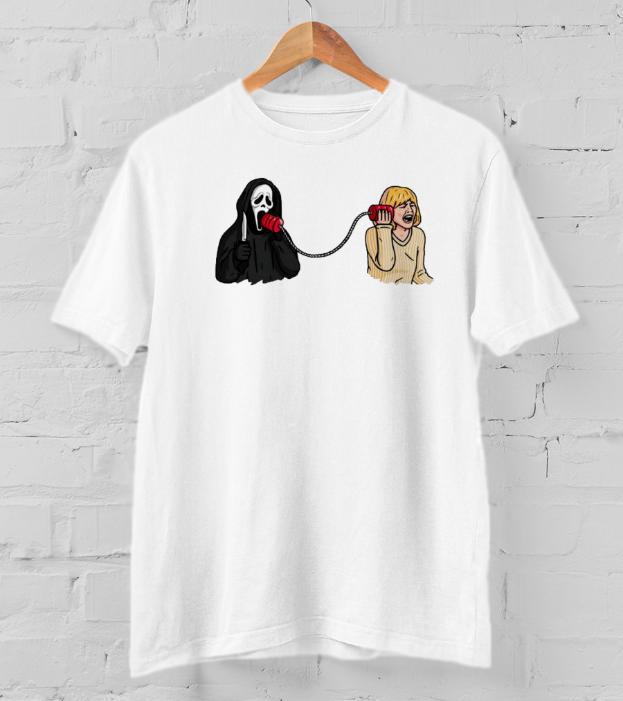 Ghostface Call Me Phone Conversation T-Shirt