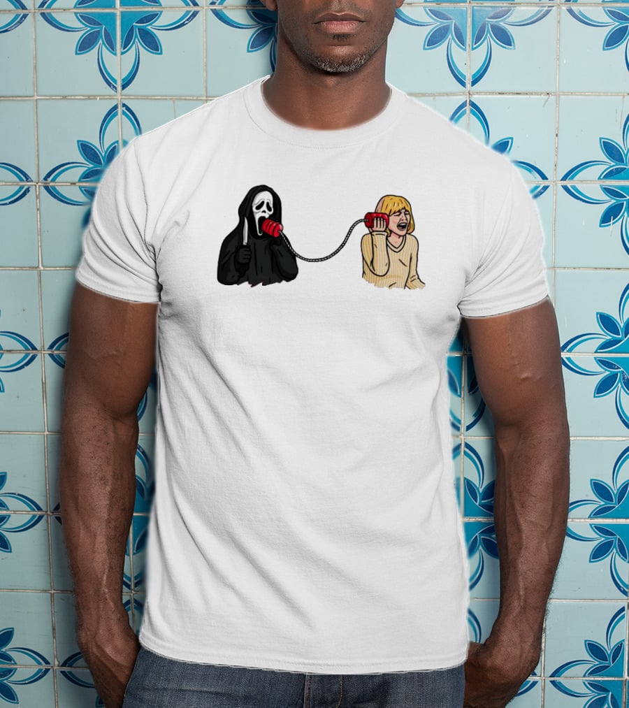 Ghostface Call Me Phone Conversation T-Shirt