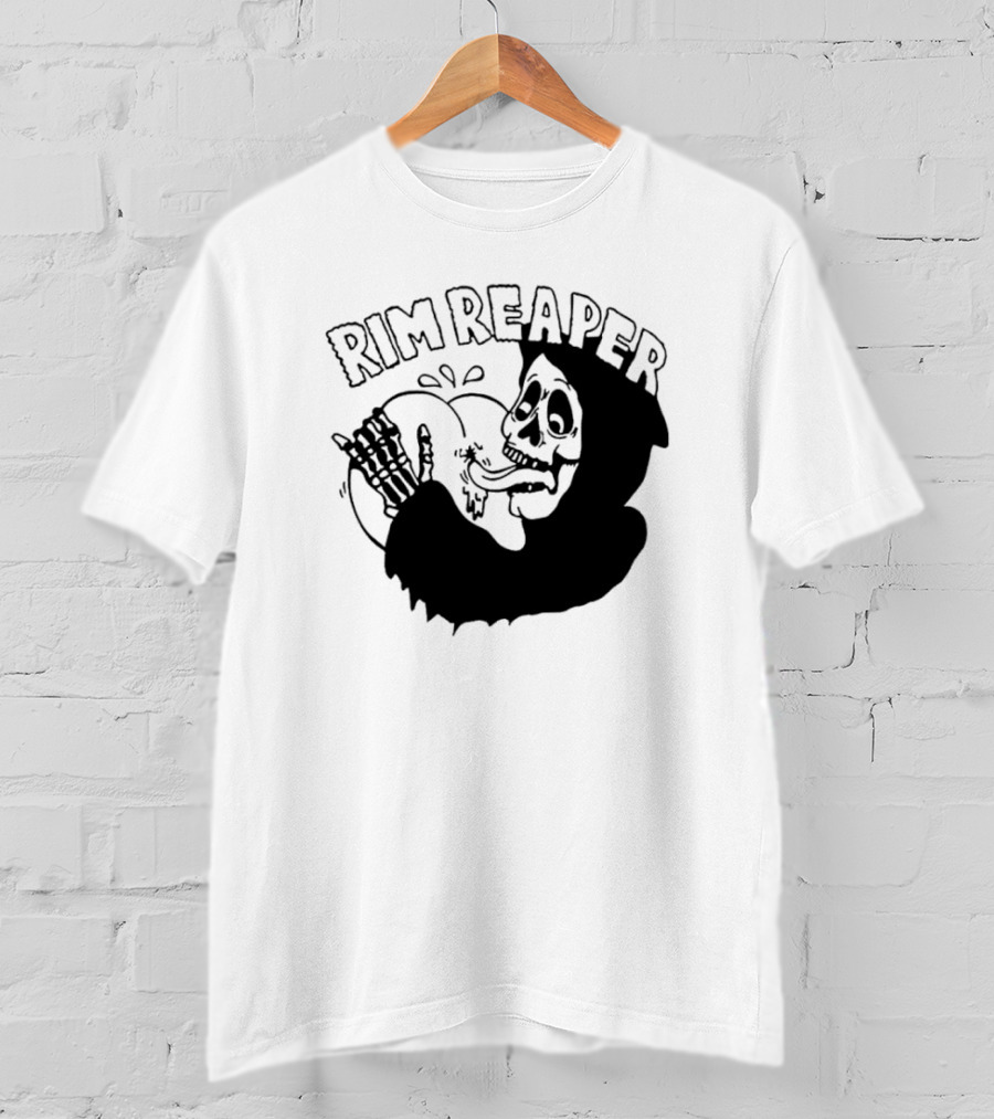 Rim Reaper Grim Reaper Skeleton With Tire T-Shirt