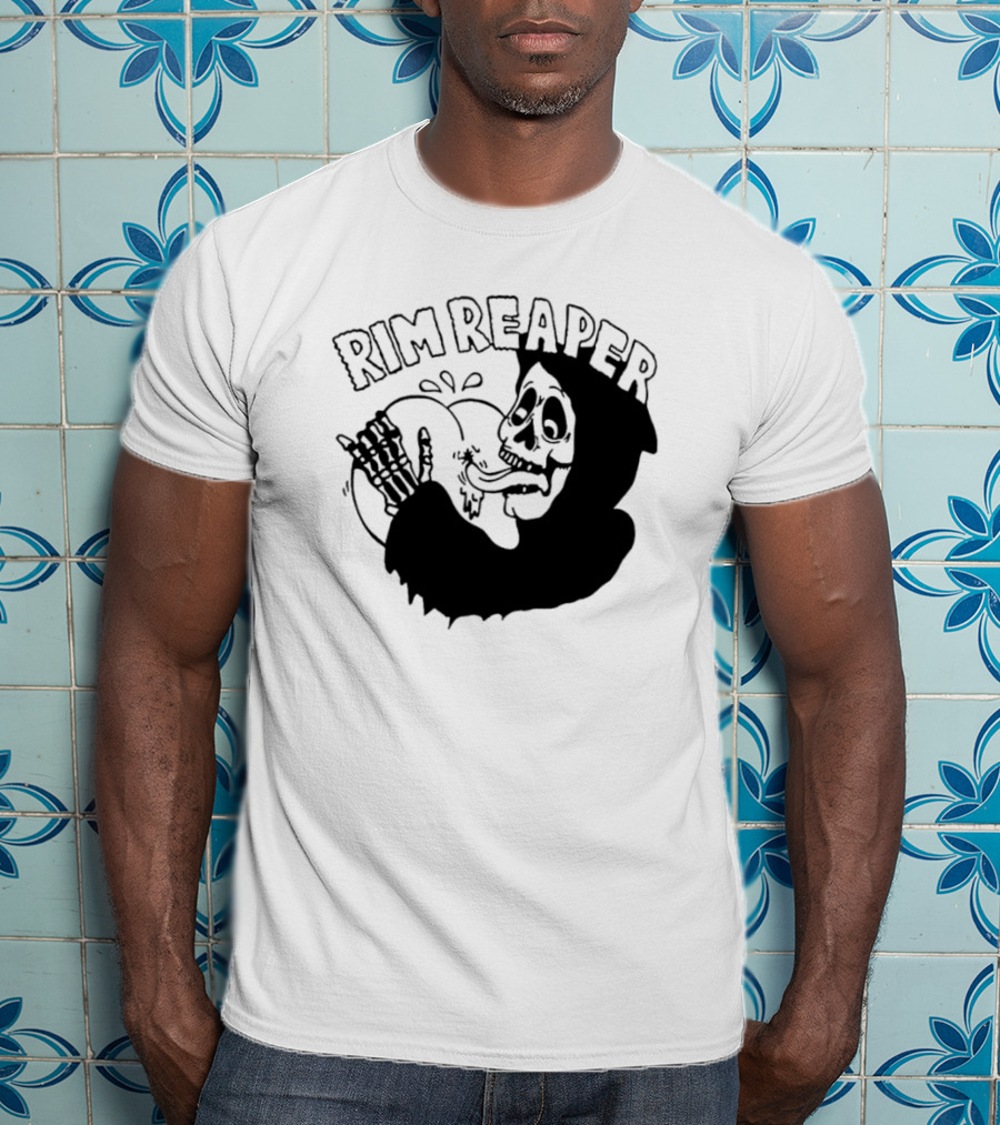 Rim Reaper Grim Reaper Skeleton With Tire T-Shirt