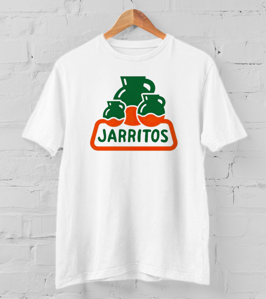 Jarritos Vintage Logo Icon Green Orange T-Shirt