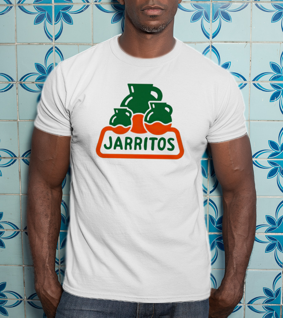 Jarritos Vintage Logo Icon Green Orange T-Shirt