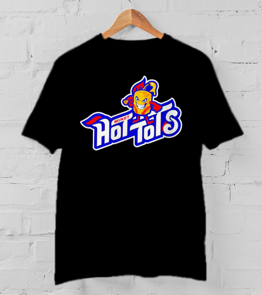 Minot Hot Tots Flame Character T-Shirt