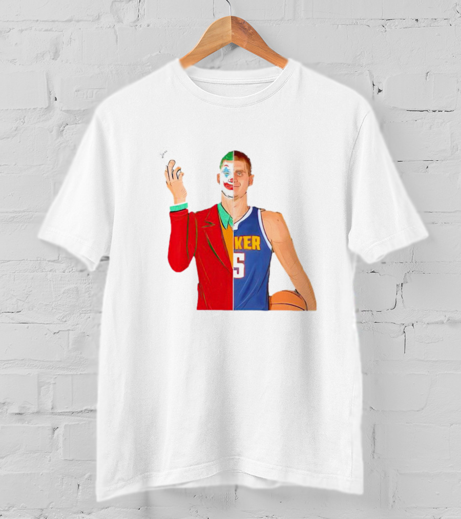 Nikola Jokic The Joker Dual Basketball Character T-Shirt