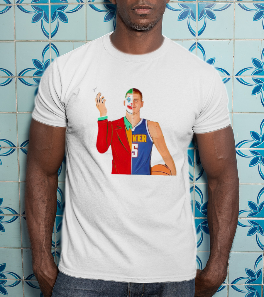 Nikola Jokic The Joker Dual Basketball Character T-Shirt