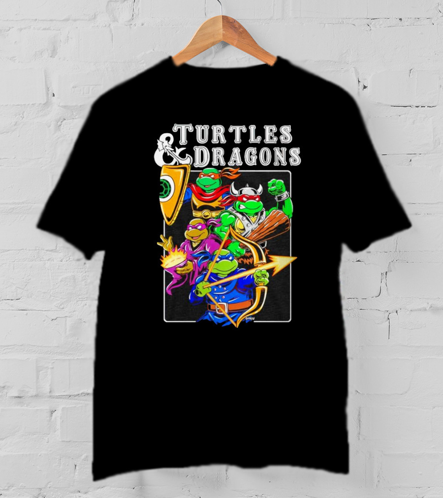 Turtles And Dragons Fantasy Adventure T-Shirt