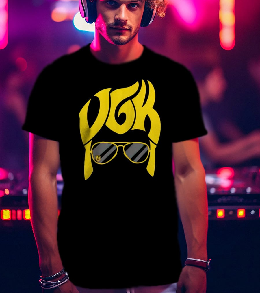 VGK Vegas Golden Knights Sunglasses Hair T-Shirt